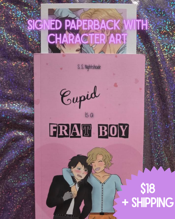 Cupid is a Frat boy w/ character art