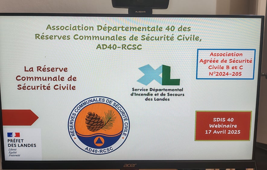 Webinaire à destination des personnels du SDIS 40