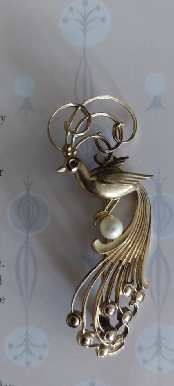 Broche "OiseaudeParadis"