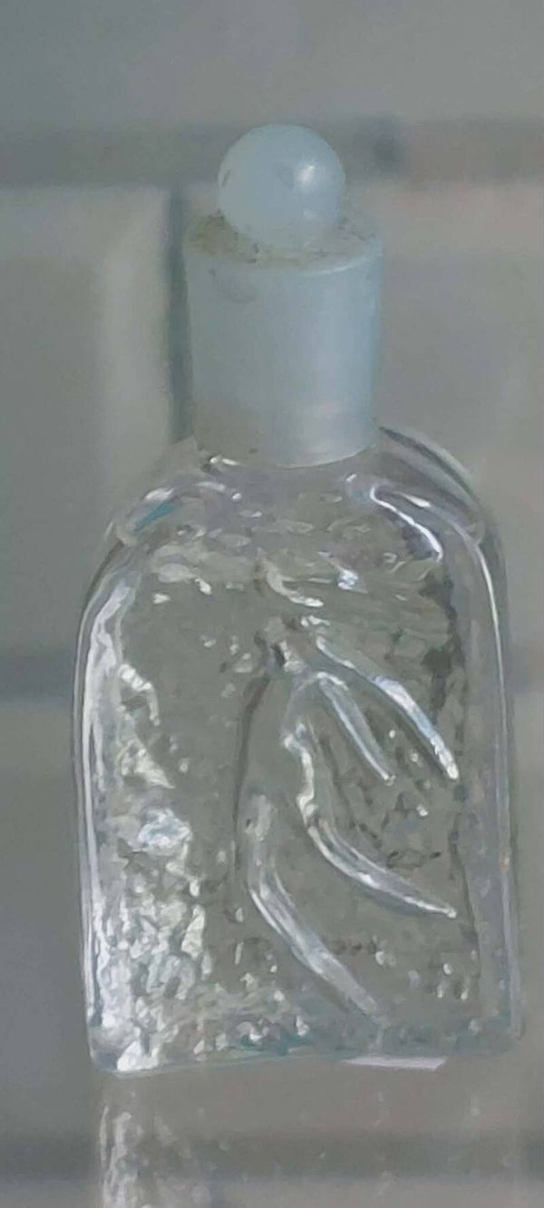 Rochas Miniatuur – Glasflesje met Reliëfblad en Ronde Stop