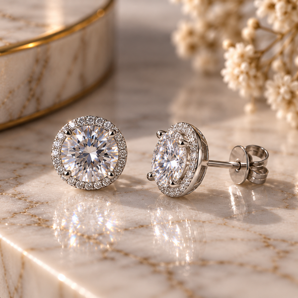 Kolczyki Moissanite Lumière
