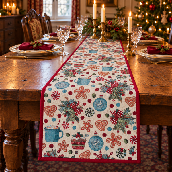 Gobelin - Hot Chocolate Kerst Tafelloper