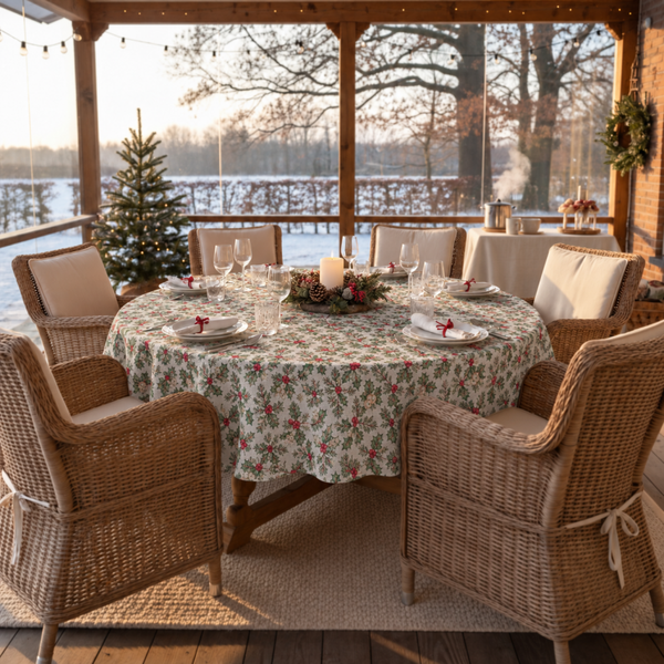 Gobelin - Holly Kerstkleed Rond