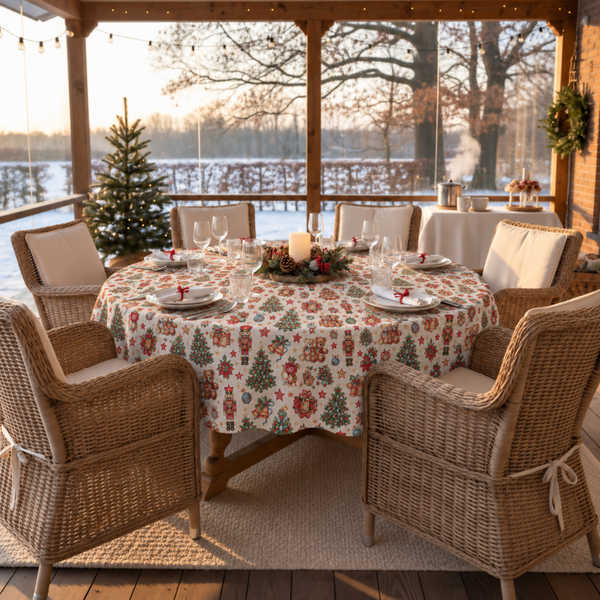 Gobelin - Nutcracker Kerstkleed Rond