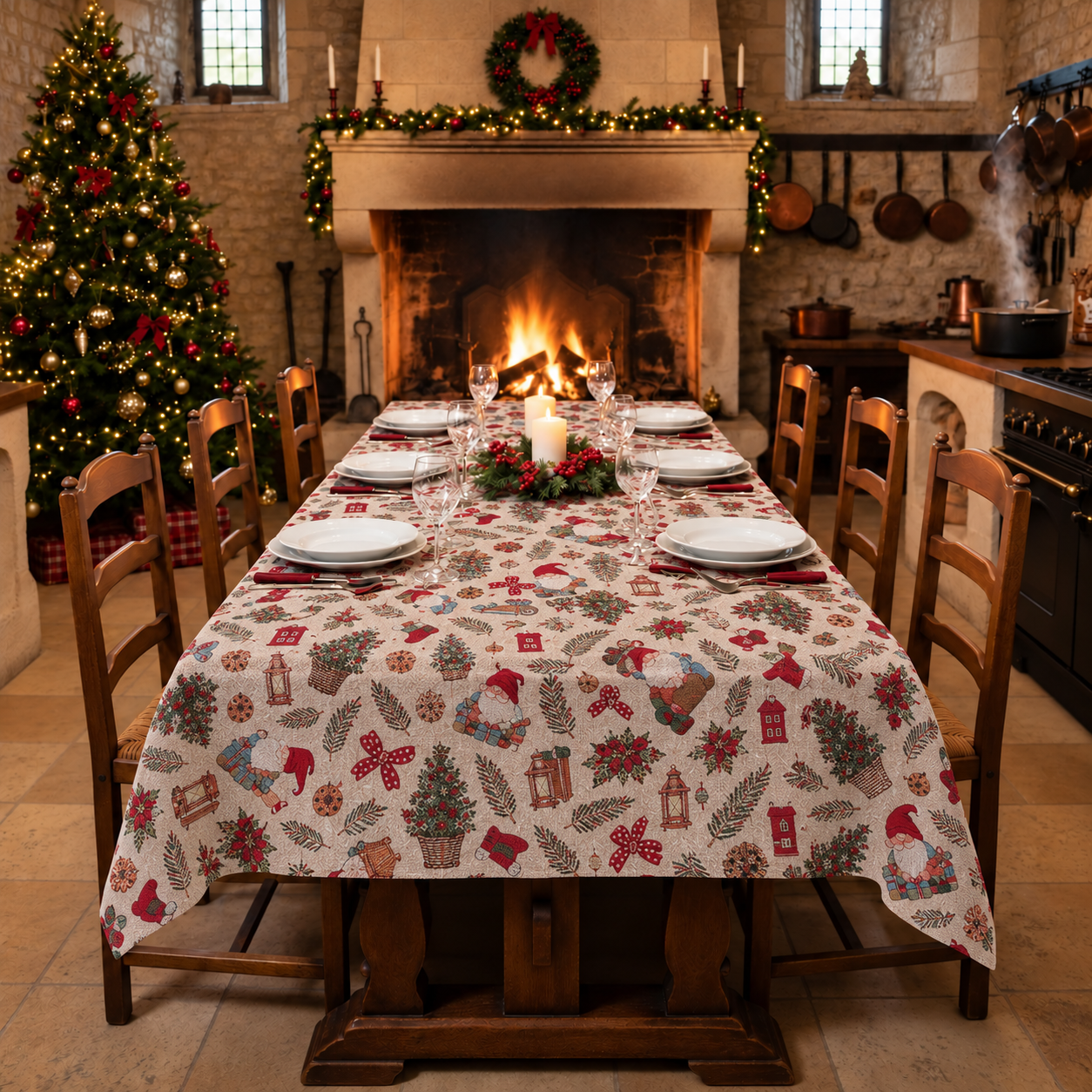 Gobelin - Gnoom Kerstkleed