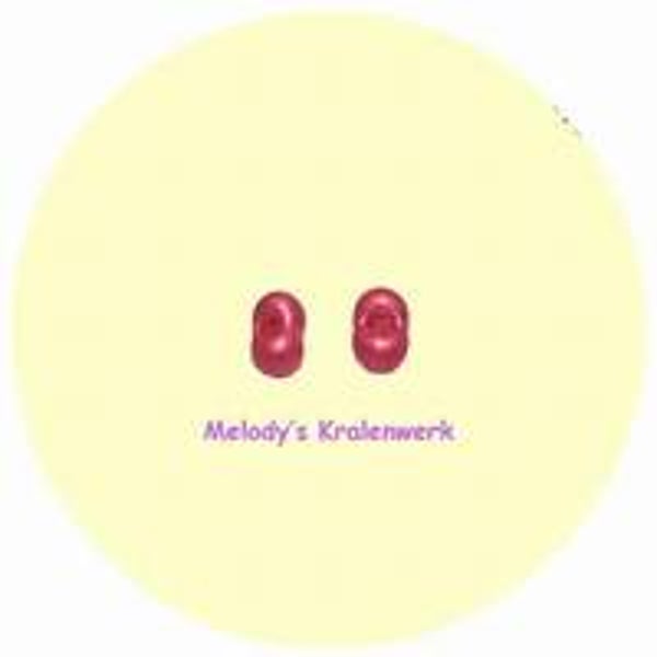 Koraalrode farfalle 3,2 x 6,5 mm - ca 30 gram