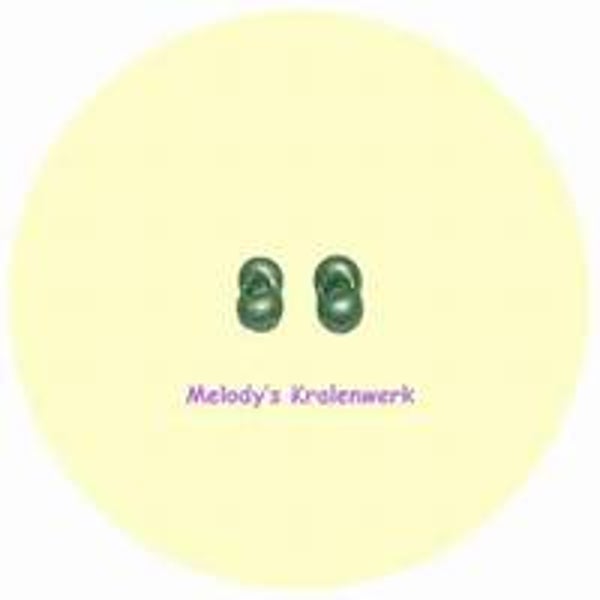 Groene farfalle 3,2 x 6,5 mm - ca 30 gram