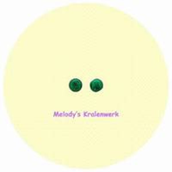 Groene kunststof parels 3 mm - ca 280 st