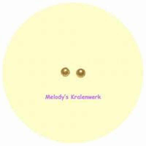 Gele kunststof parels 3 mm - ca 280 st