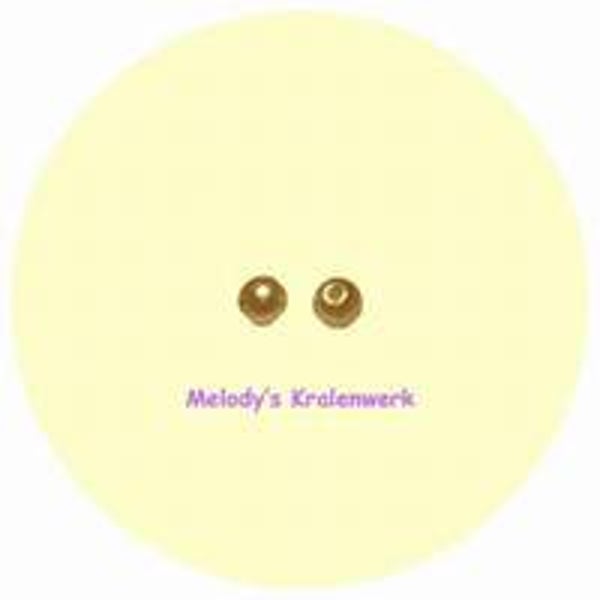 Gele kunststof parels 4 mm - ca 200 st