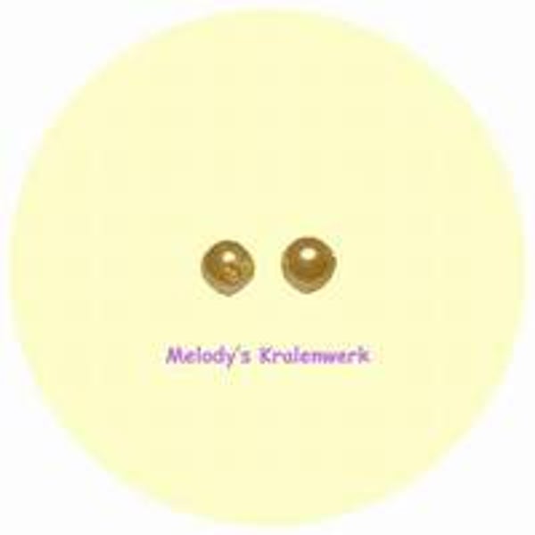 Gele kunststof parels 5 mm - ca 160 st