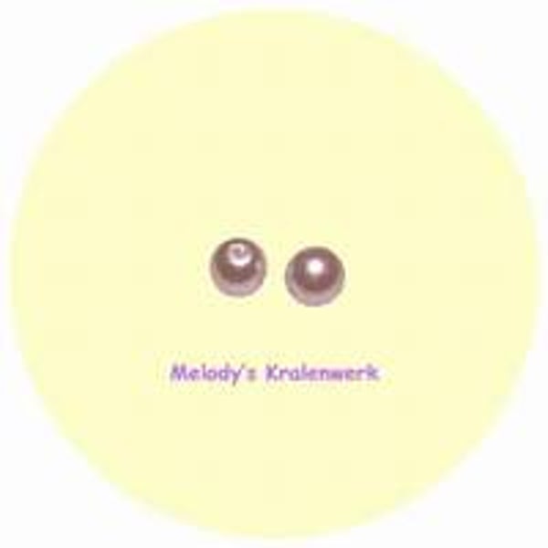 Witte glazen parels 5 mm - ca 100 st