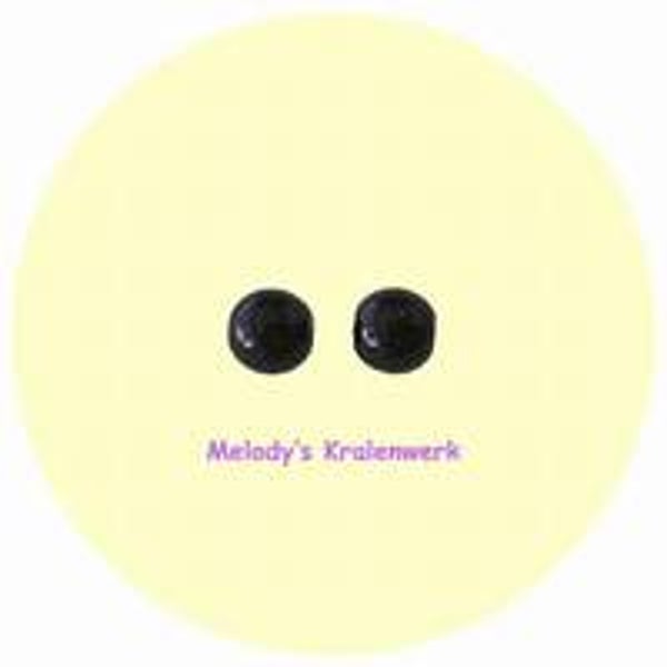 Zwarte glazen parels 5 mm - ca 100 st