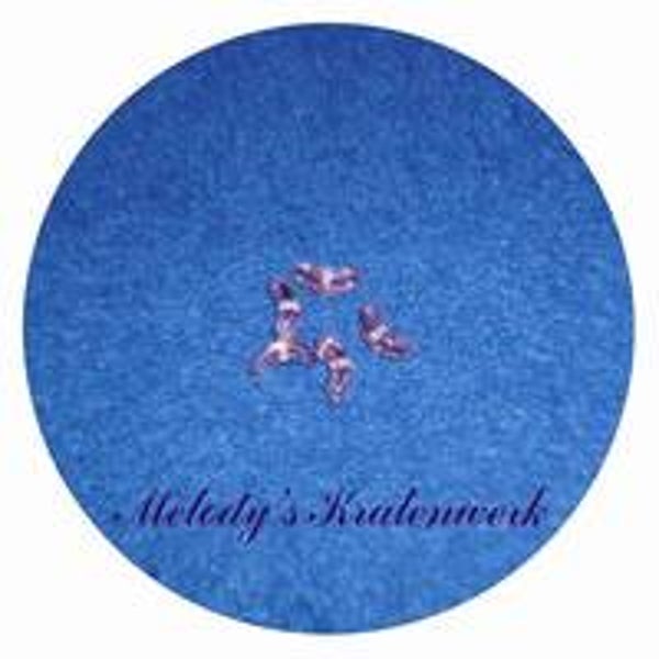 Roze glaskralen 10 mm (engelenvleugels) - 10 st