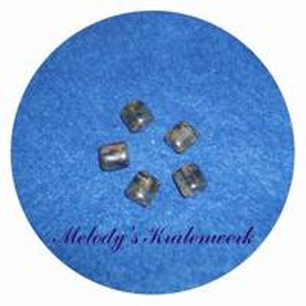 Olijfgroene glaskralen 8 x 6 mm - 10 st