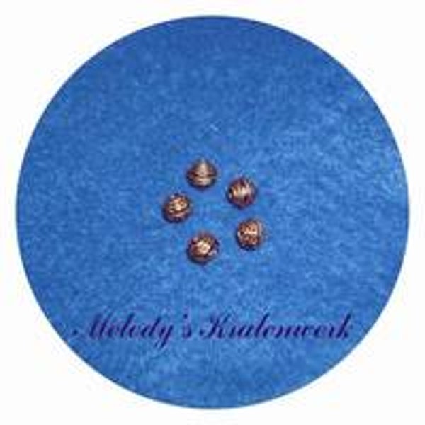 Geribbelde glaskralen 6 mm - 10 st