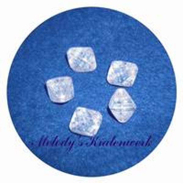 Crystal glaskralen 15 x 12 mm - 4 st