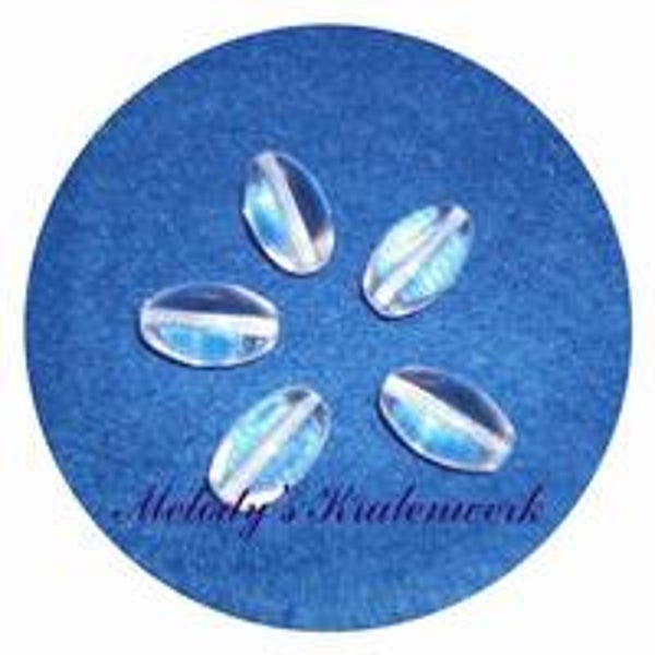 Crystal glaskraal 18 x 10 mm - 1 st