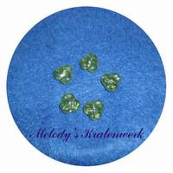 Groene glaskralen 10 mm - 10 st