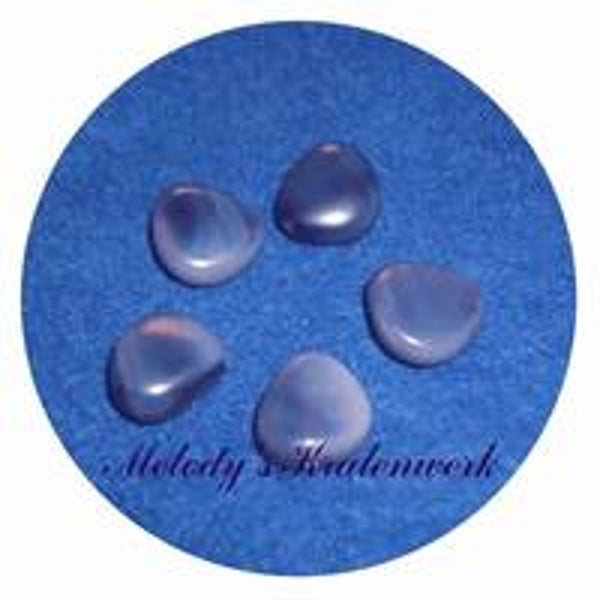 Donker blauwe glaskraal 15 x 12 mm - 1 st