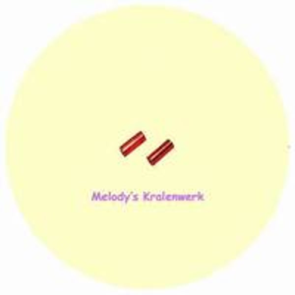 Transparant rode staafjes met zilveren kern 4/5 mm - ca 10 gram