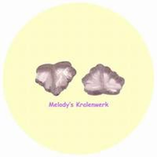 Crystal glazen blaadjes 13 x 10 mm - 12 st