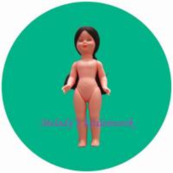 Pop 17 cm met bruine staart