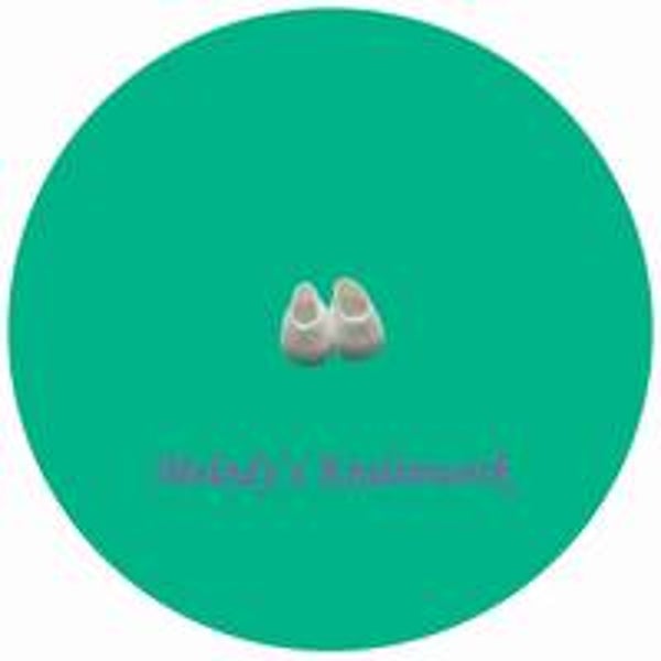 Witte schoentjes voor pop 17 cm