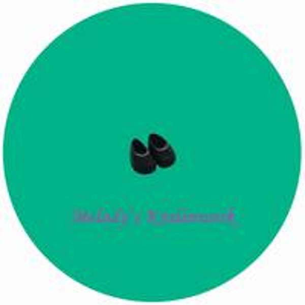 Zwarte schoentjes voor pop 17 cm