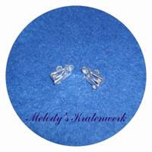 Zilverkleurige oorklemmetjes - 1 paar