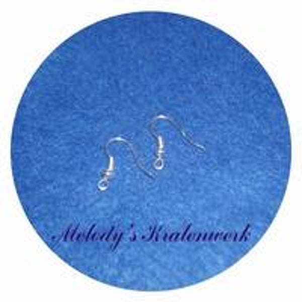 Zilverkleurige oorhaakjes - 1 paar