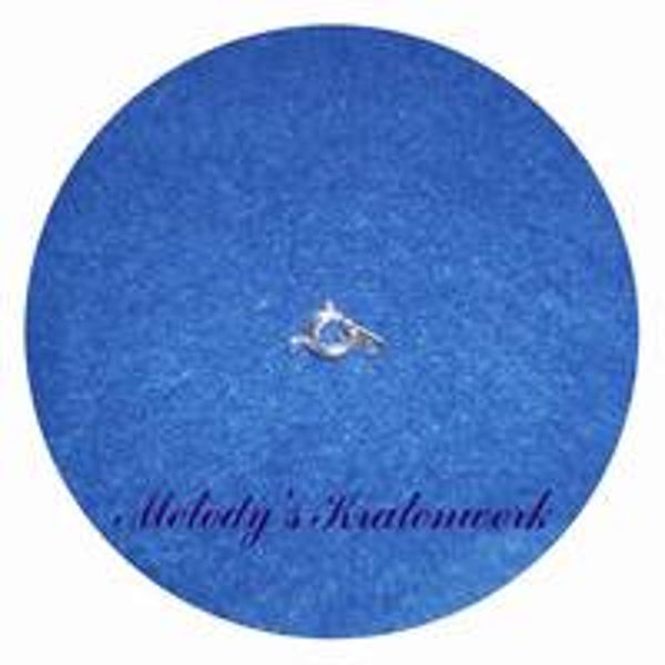 Zilverkleurige ring-sluiting 5/6 mm - 1 st