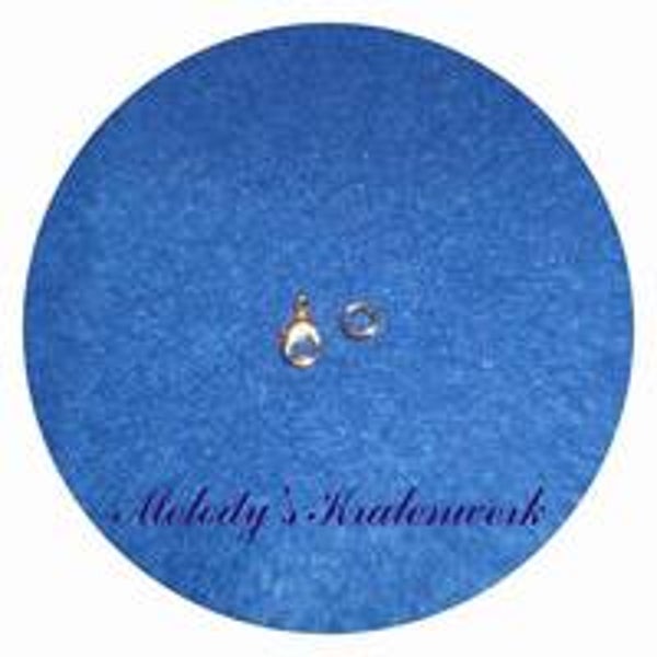 Goudkleurige karabijn-sluiting 5 x 10 mm - 1 st