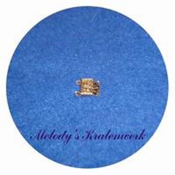 Goudkleurige bewerkte sluiting 8 x 10 mm met 2 ogen - 1 st