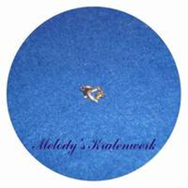 Goudkleurige hartjes-sluiting 10 x 10 mm