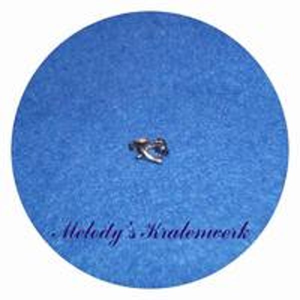 Zwarte hartjes-sluiting 10 x 10 mm