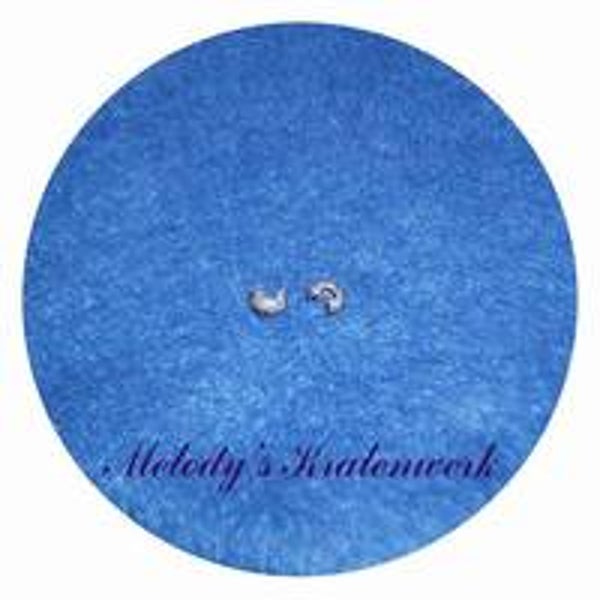 Grijze draadklemmetjes 4 mm - 10 st