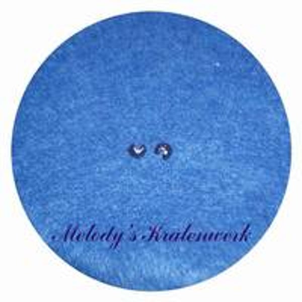 Antracietkleurige draadklemmetjes 4 mm geribbeld - 10 st