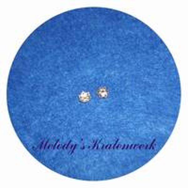 Goudkleurige kraalhoedjes 6 mm - ca 50 st