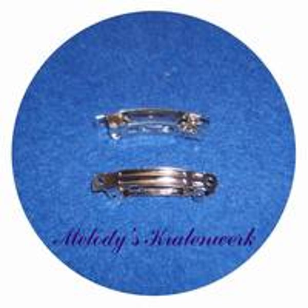 Zilverkleurige haarspeld 4 cm