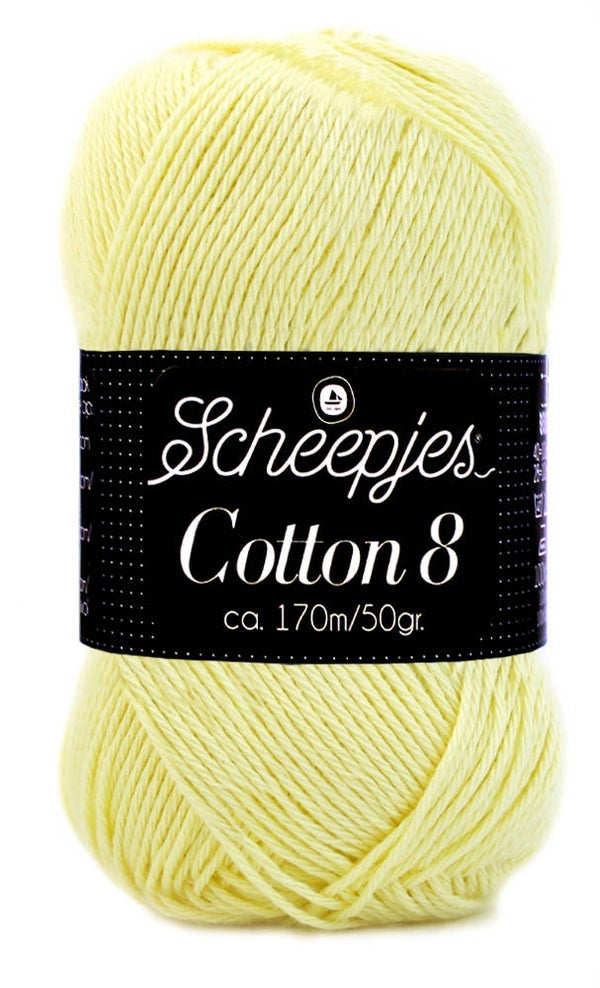 Scheepjes Cotton 8 - Baby-geel