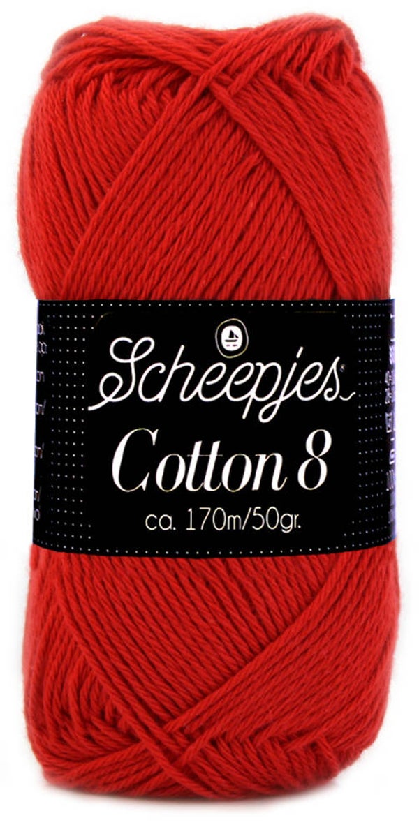 Scheepjes Cotton 8 - Rood