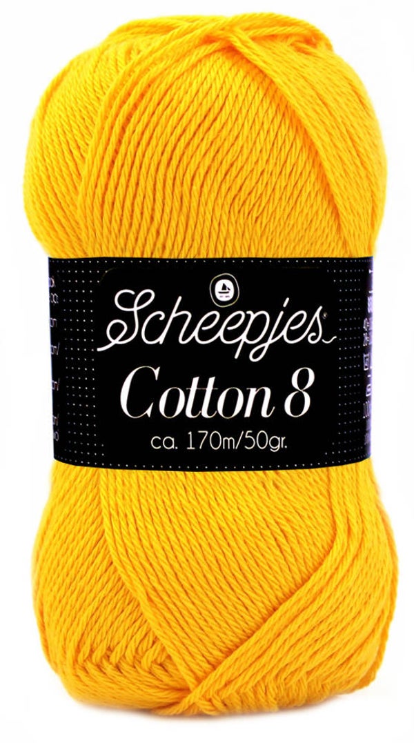 Scheepjes Cotton 8 - Kanariegeel