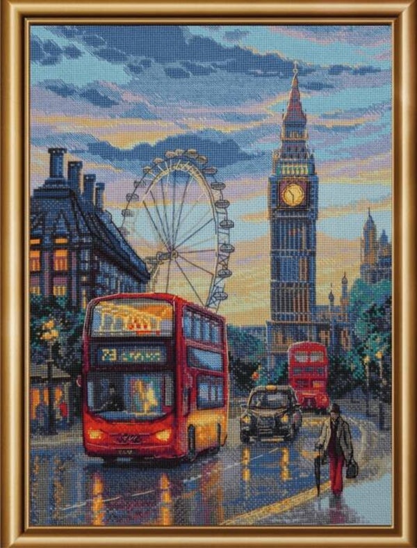 Borduurpakket - Rainy London