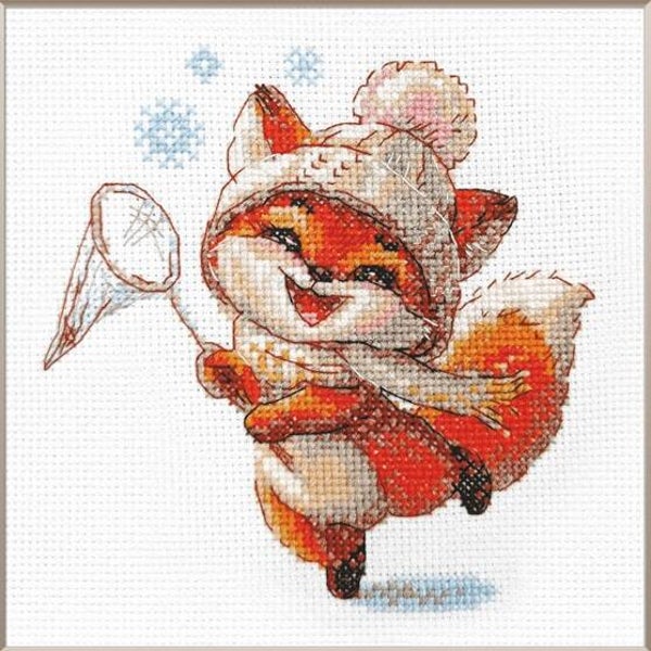 Borduurpakket - Playful Fox