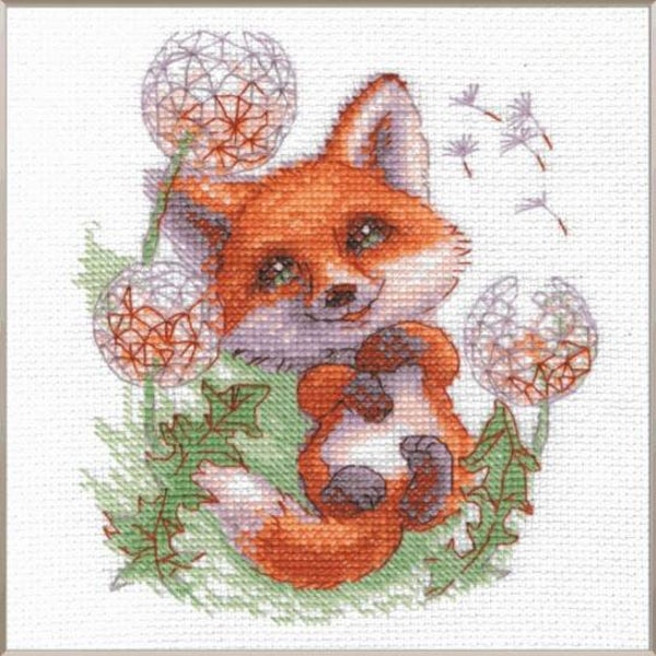 Borduurpakket - Dandelion Fox