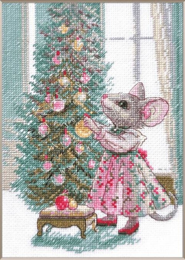 Borduurpakket - Merry Mouse