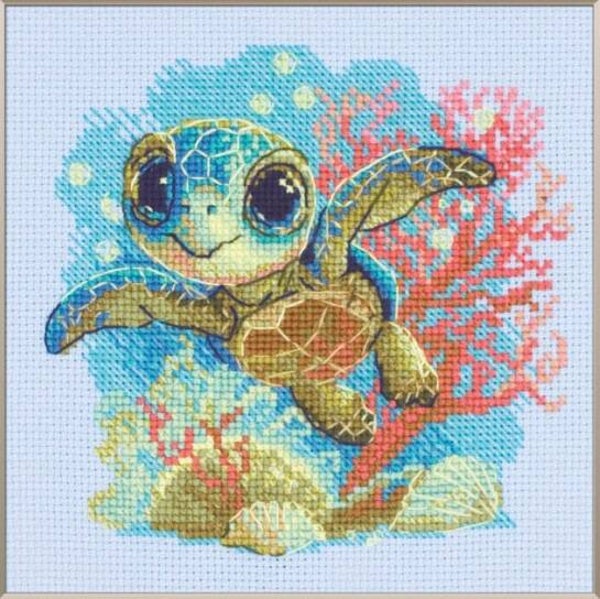 Borduurpakket - Baby Sea Turtle