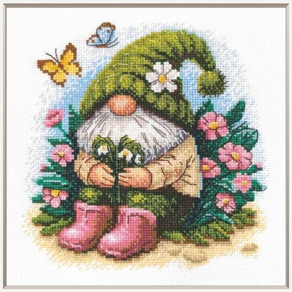 Borduurpakket - Blossom Gnome