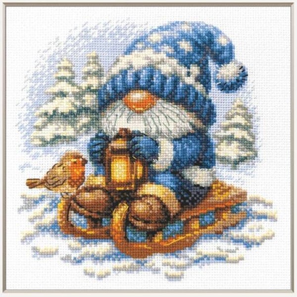 Borduurpakket - Snowy Gnome